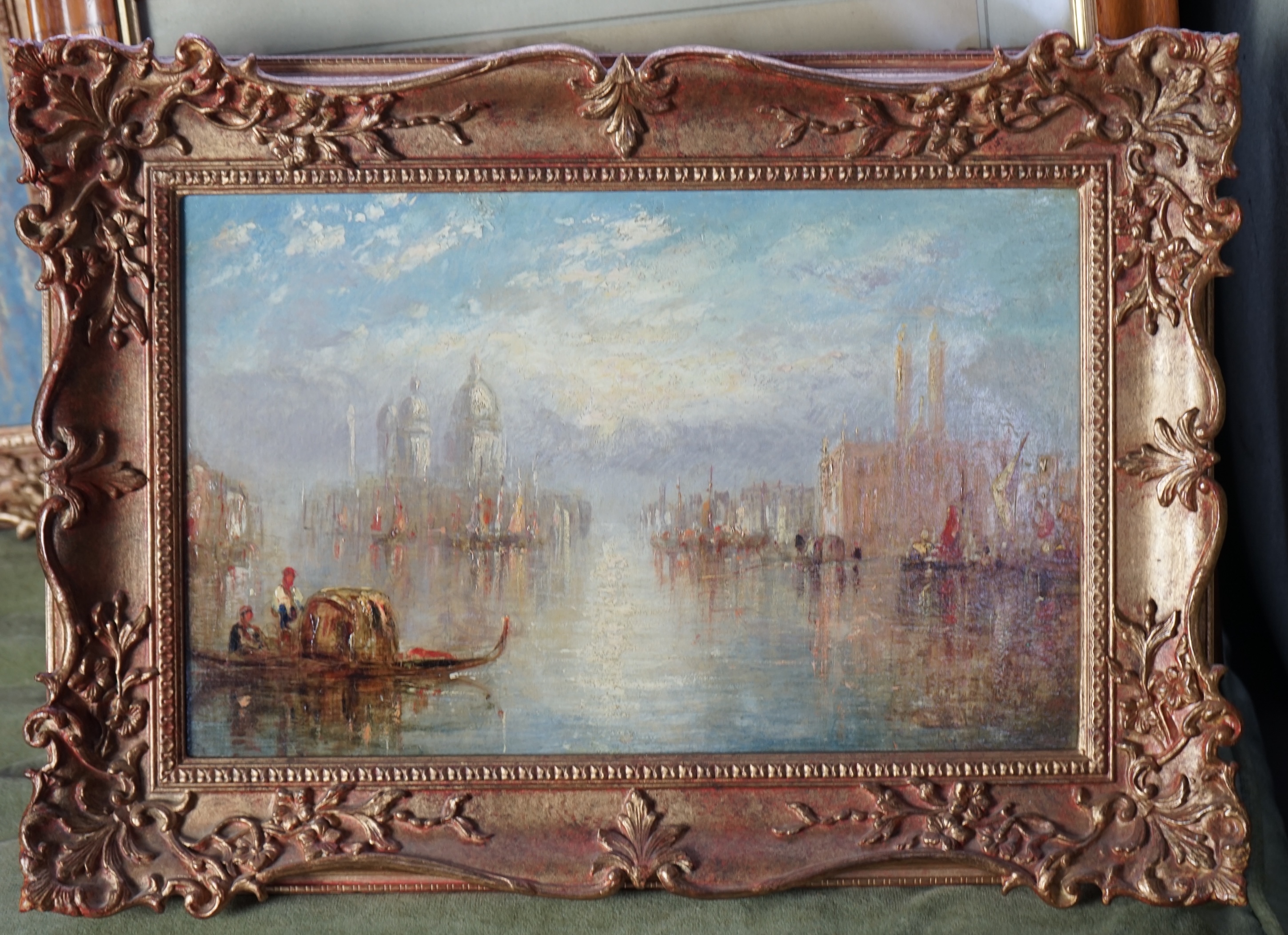 Manner of Alfred Pollentine (British, 1836-1890), Views of Venice, oils on canvas, a pair, 22 x 35cm